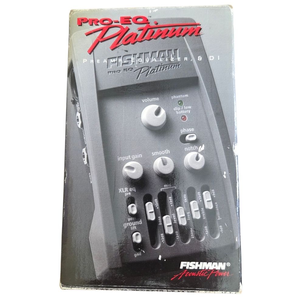 Fishman Pro EQ Platinum Preamp Equalizer Preamplifier & DI for Guitarists
